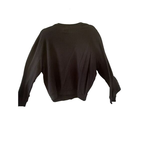 The Great. Long Sleeve The Ruffle Sweatshirt Women’s Black Size  XS - Picture 5 of 9